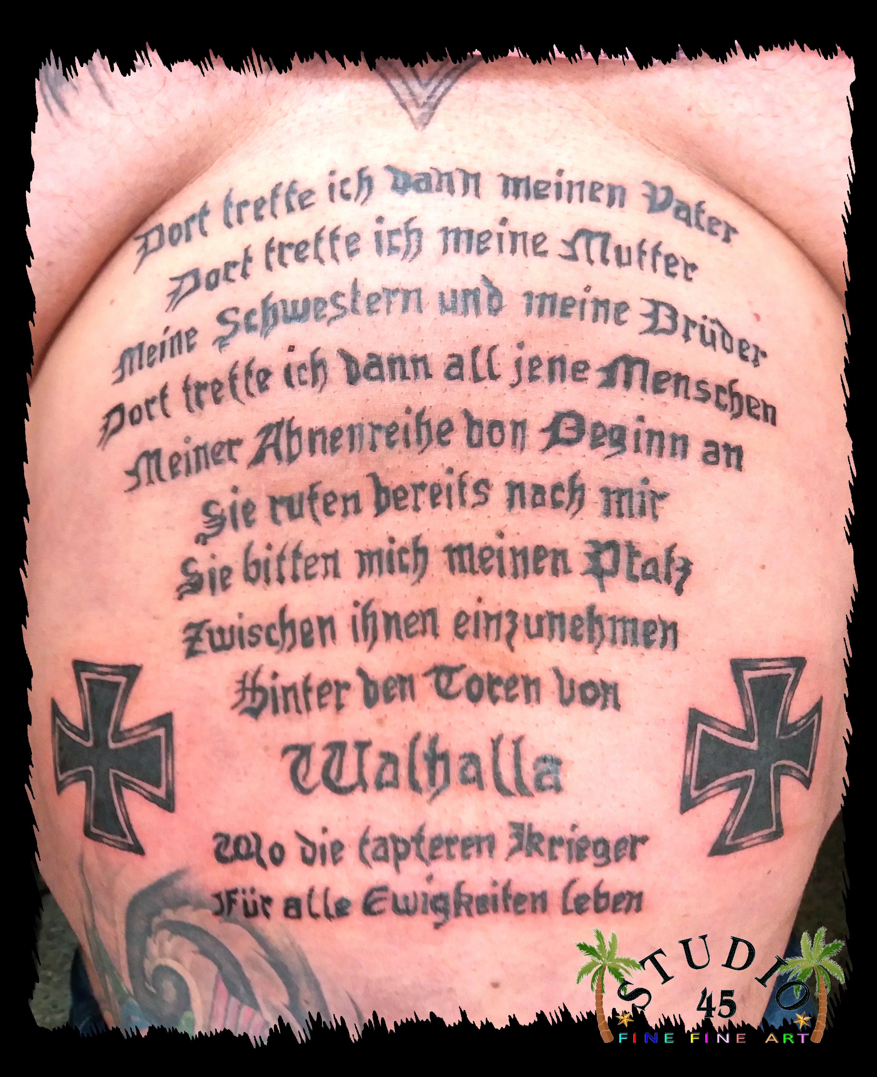 Walhalla Manny Bauch RIP Gedenk Tattoo Recklinghausen STUDIO 45